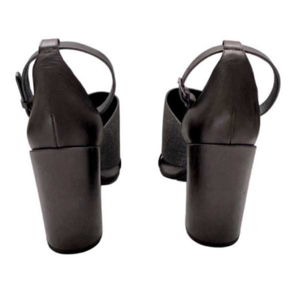 BRUNELLO CUCINELLI Monili Leather Block Heel Sandals Size 40 - Picture 6 of 9
